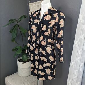 Lucky Brand Floral Shirt Dress Small